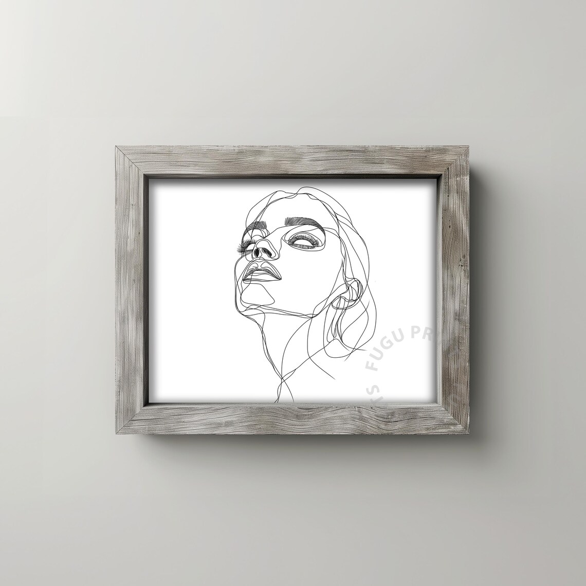 Minimalist Woman Face Line Art, Modern Decor - Image 2