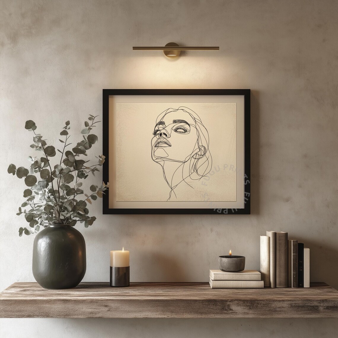 Minimalist Woman Face Line Art, Modern Decor - Image 4