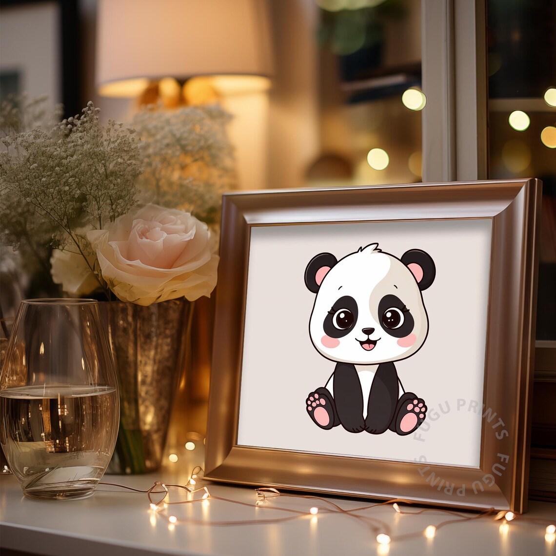 Cute Panda Animal Illustration, Nursery Decor - Image 3