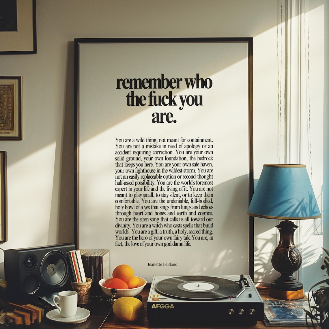 Daily Affirmations, Selftrust Reminder Poster Print