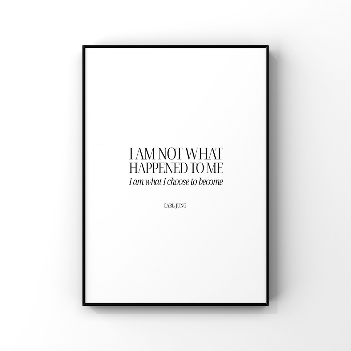 Carl Jung Inspirational Quote Poster Print