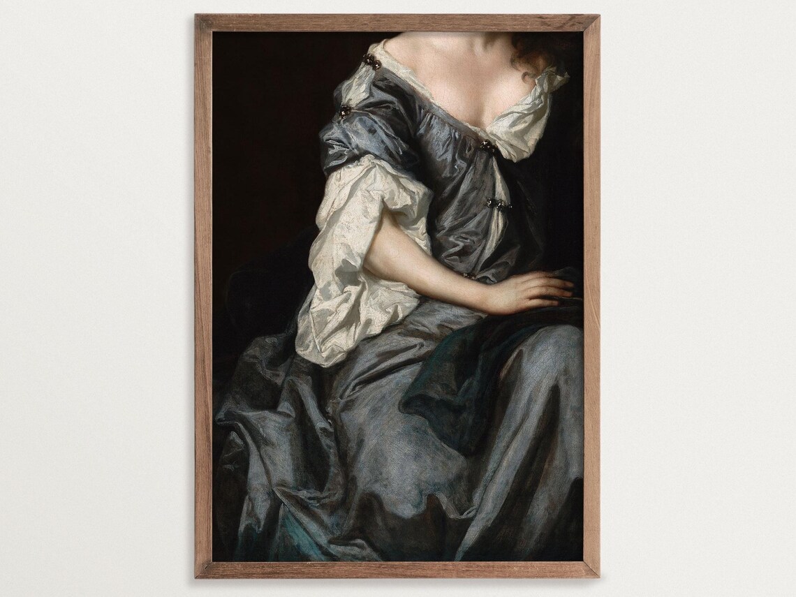 Baroque Painting Print, Victorian Moody Art Print
