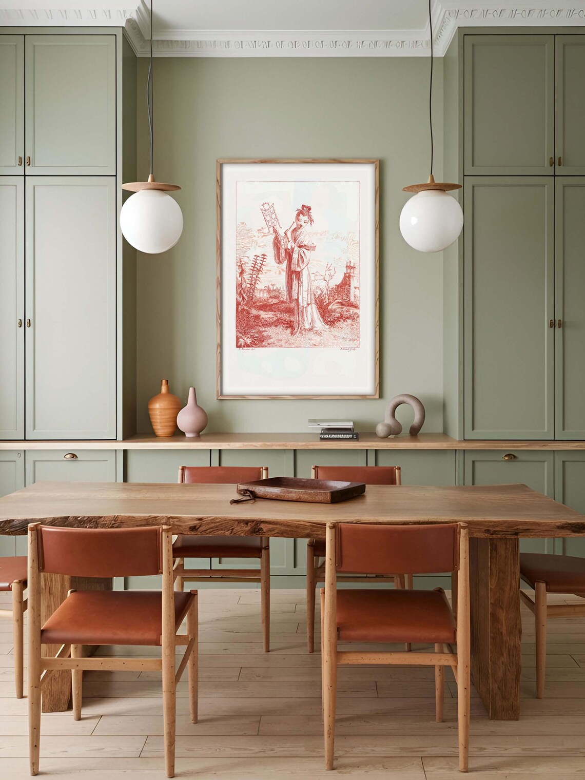 Vintage Chinoiserie Art Print, Elegant Oriental Style - Image 2