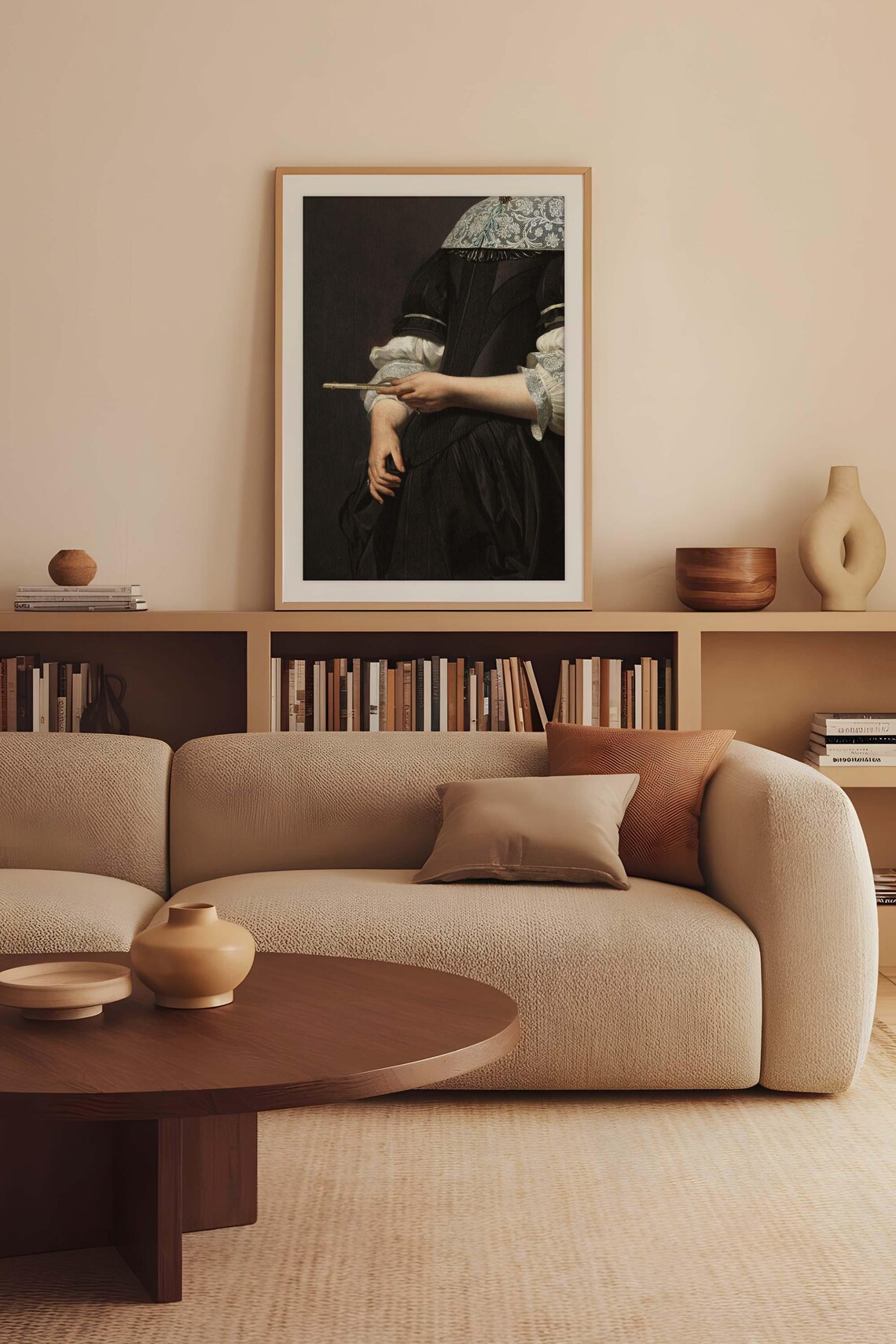 Vintage Baroque Woman Portrait Art Print, Gothic Decor - Image 2