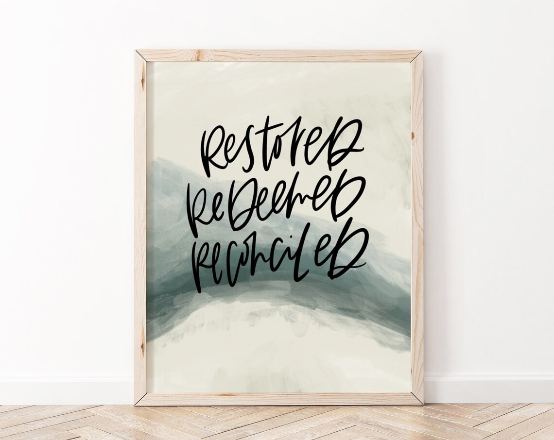 Identity in Christ Bible Verse Scripture Art Print