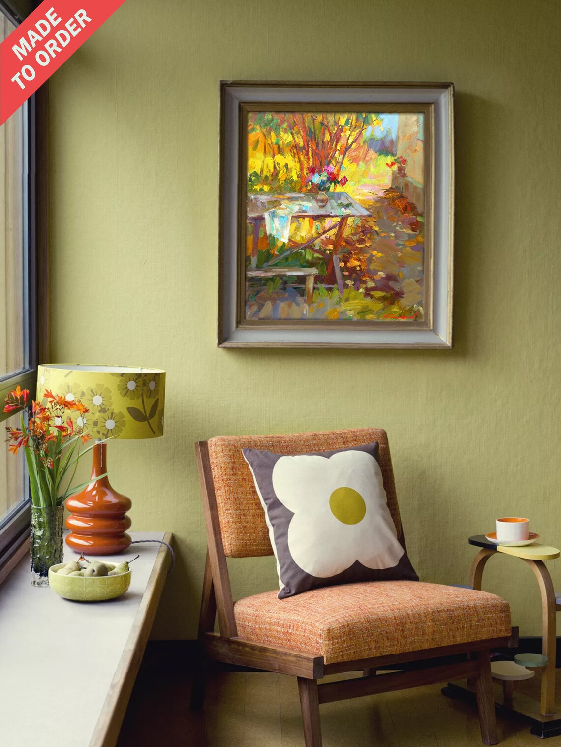 Flower Still Life, Vibrant Autumn Garden - Image 2