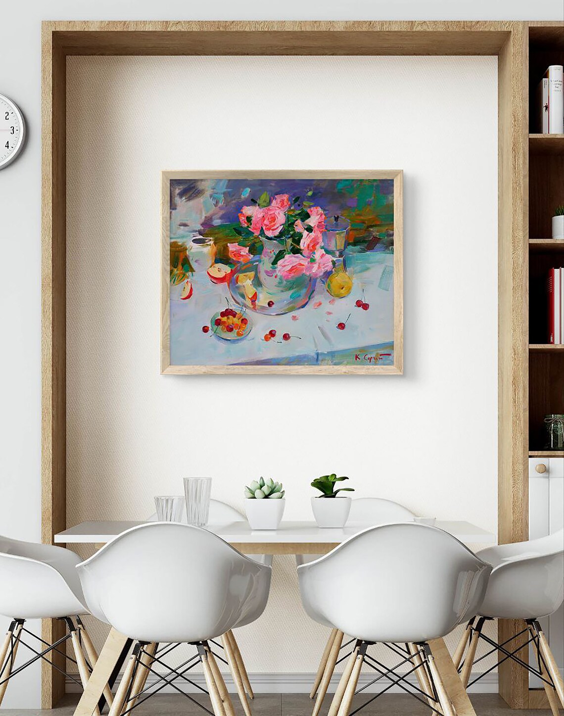 Impressionist Still Life With Flowers, Interior Decor