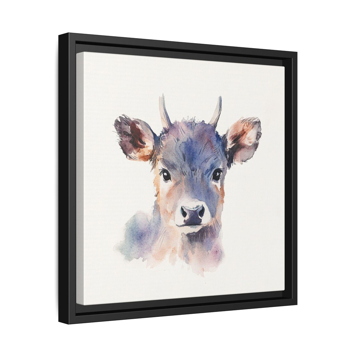 Cute Cow Watercolor Animal Print, Nursery Decor - Image 2