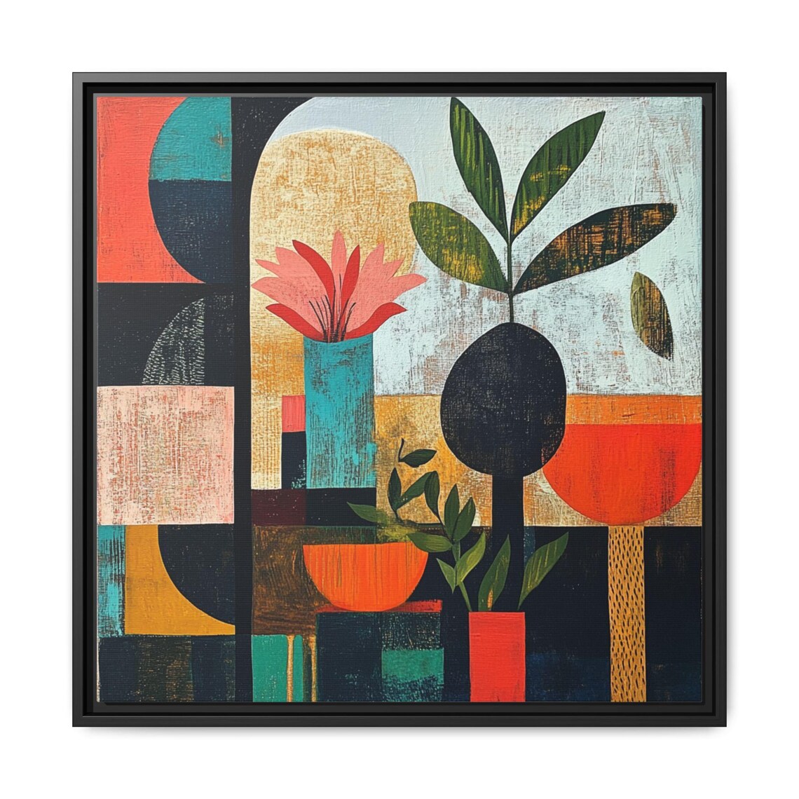 Mid Century Boho Botanical Abstract Art Print - Image 5