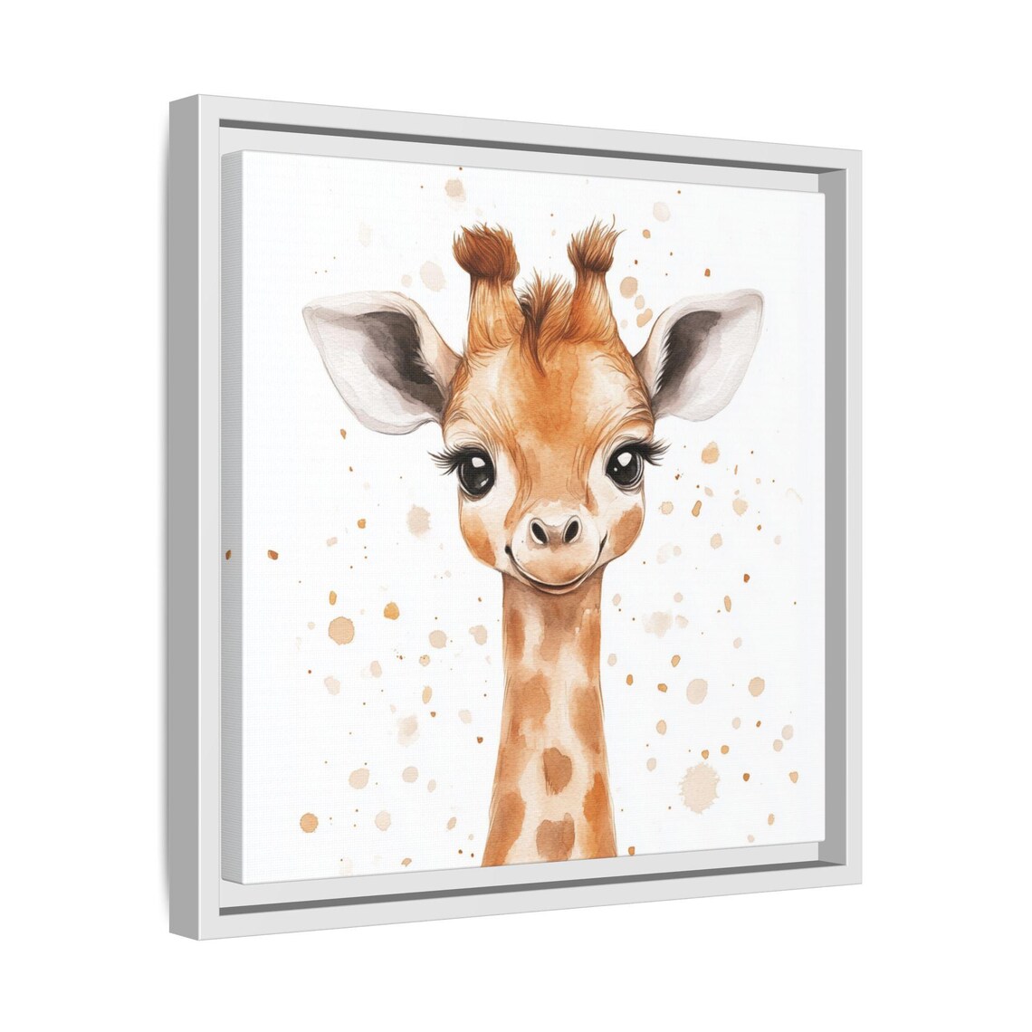 Baby Giraffe Watercolor Nursery Art Print - Image 5