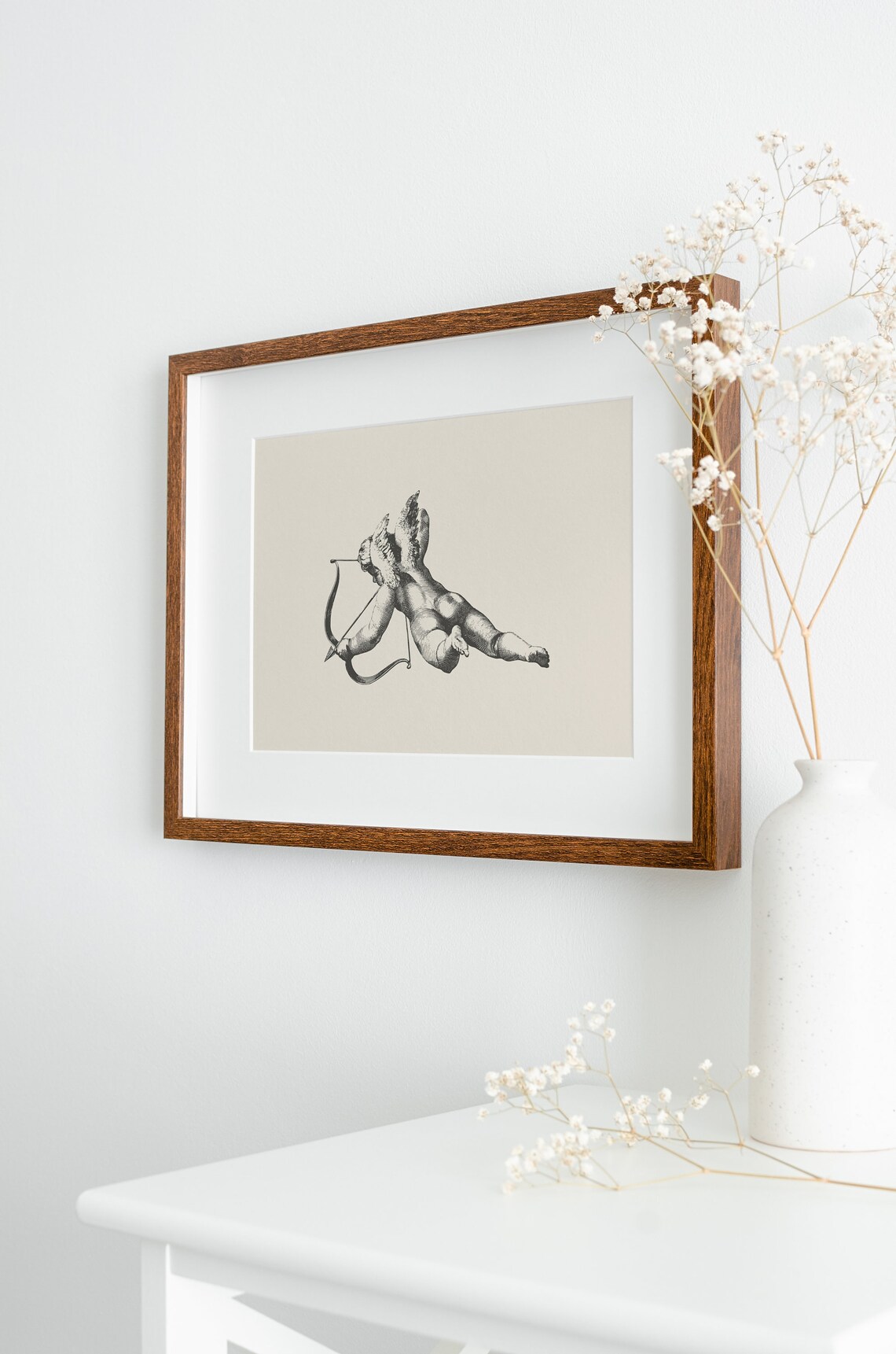 Vintage Cupid Print, Antique Love Art Poster - Image 2