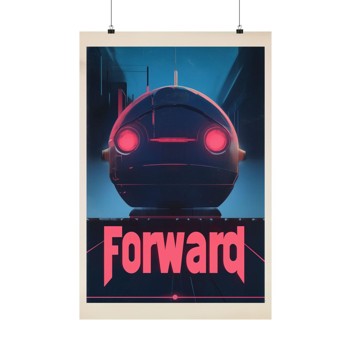Forward Poster, Inspirational Home Office Decor