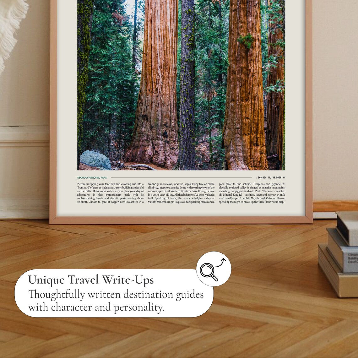 Sequoia National Park Travel Poster, Wall Art Print - Image 2