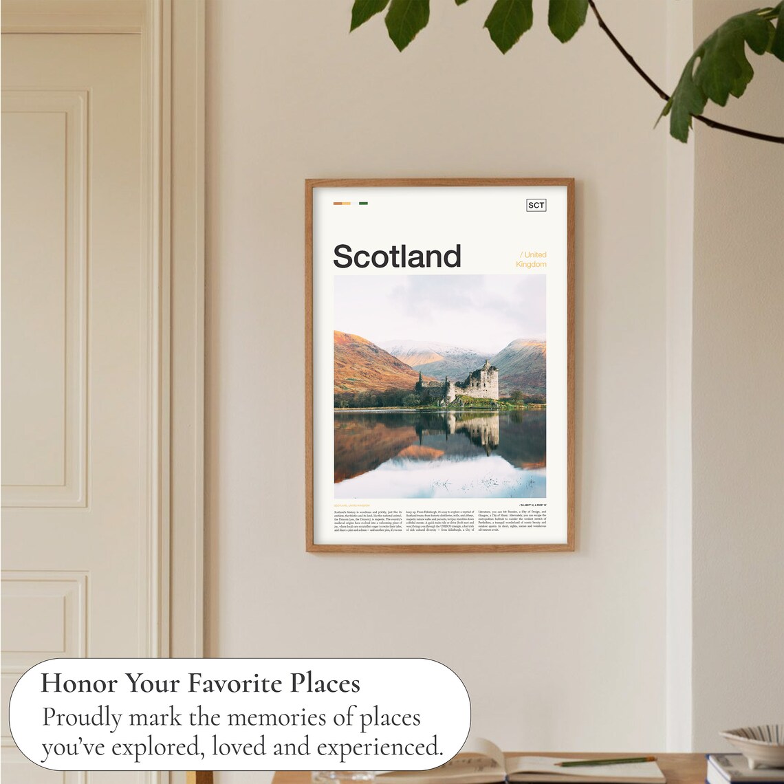 Scotland Travel Poster, Scottish Highlands Wall Art - Image 5