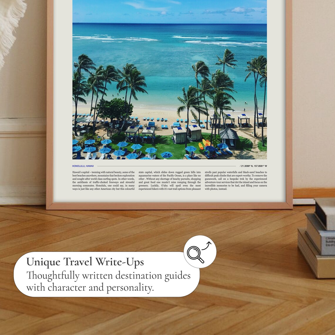 Honolulu Hawaii Wall Art Poster Print - Image 2