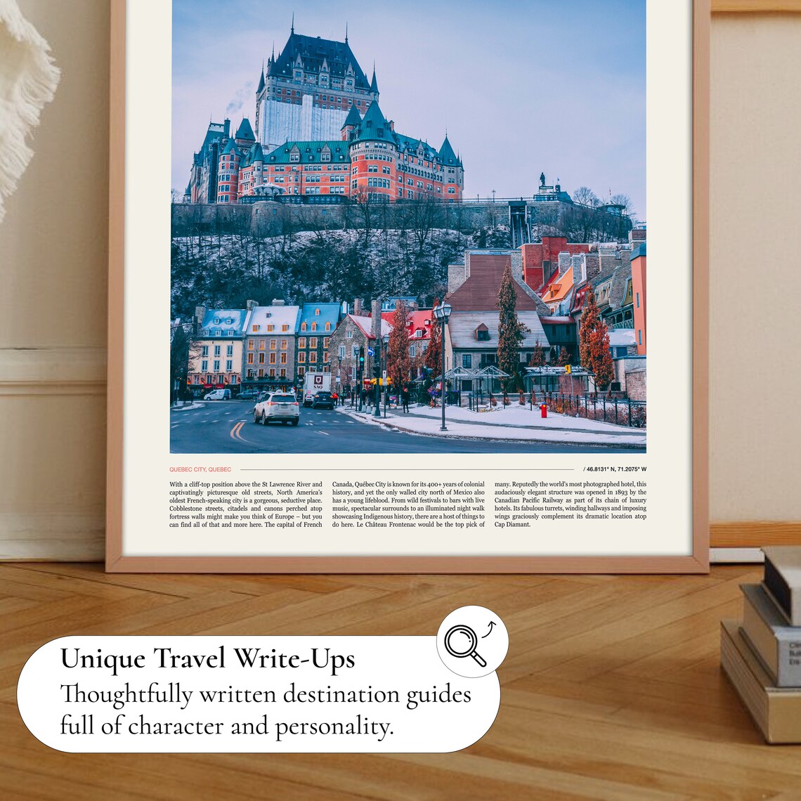 Quebec City Travel Poster, Canada City Art - Image 2