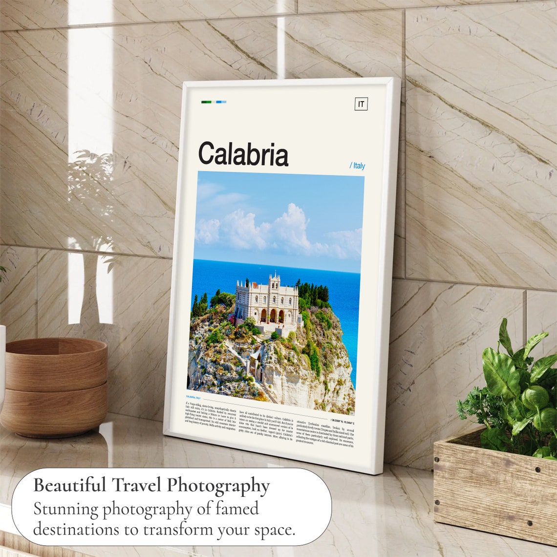 Calabria Print Calabria Poster Calabria Wall Art Calabria Art Print Italy Print Italy Poster Italy Wall Art Calabria Photo - Image 4