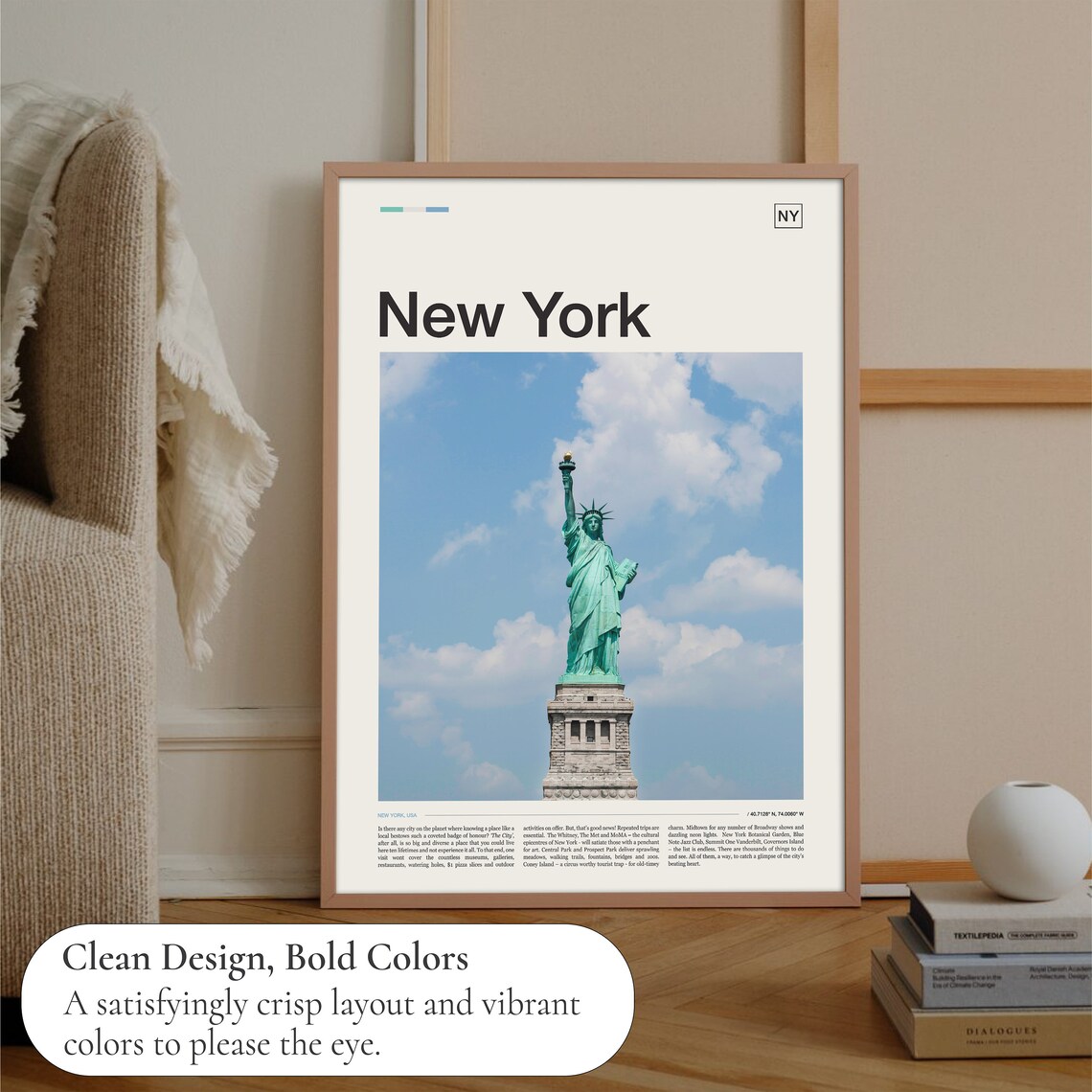 New York City Travel Poster, City Wall Art Print - Image 3