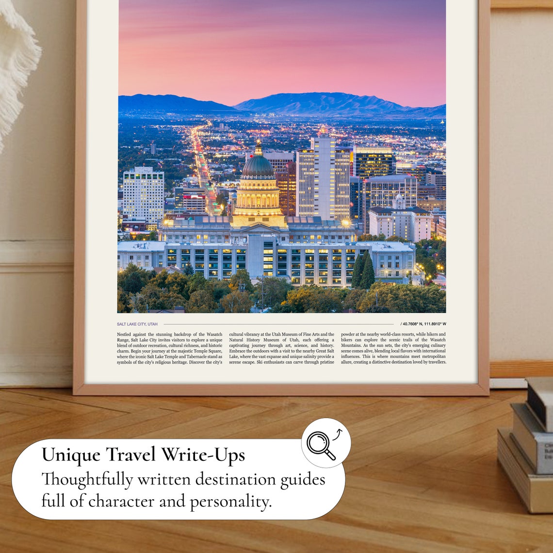 Salt Lake City Utah Salt Lake City Skyline Utah Print Utah Poster Utah Art Salt Lake City Art Salt Lake City Print Salt Lake City Gift - Image 2