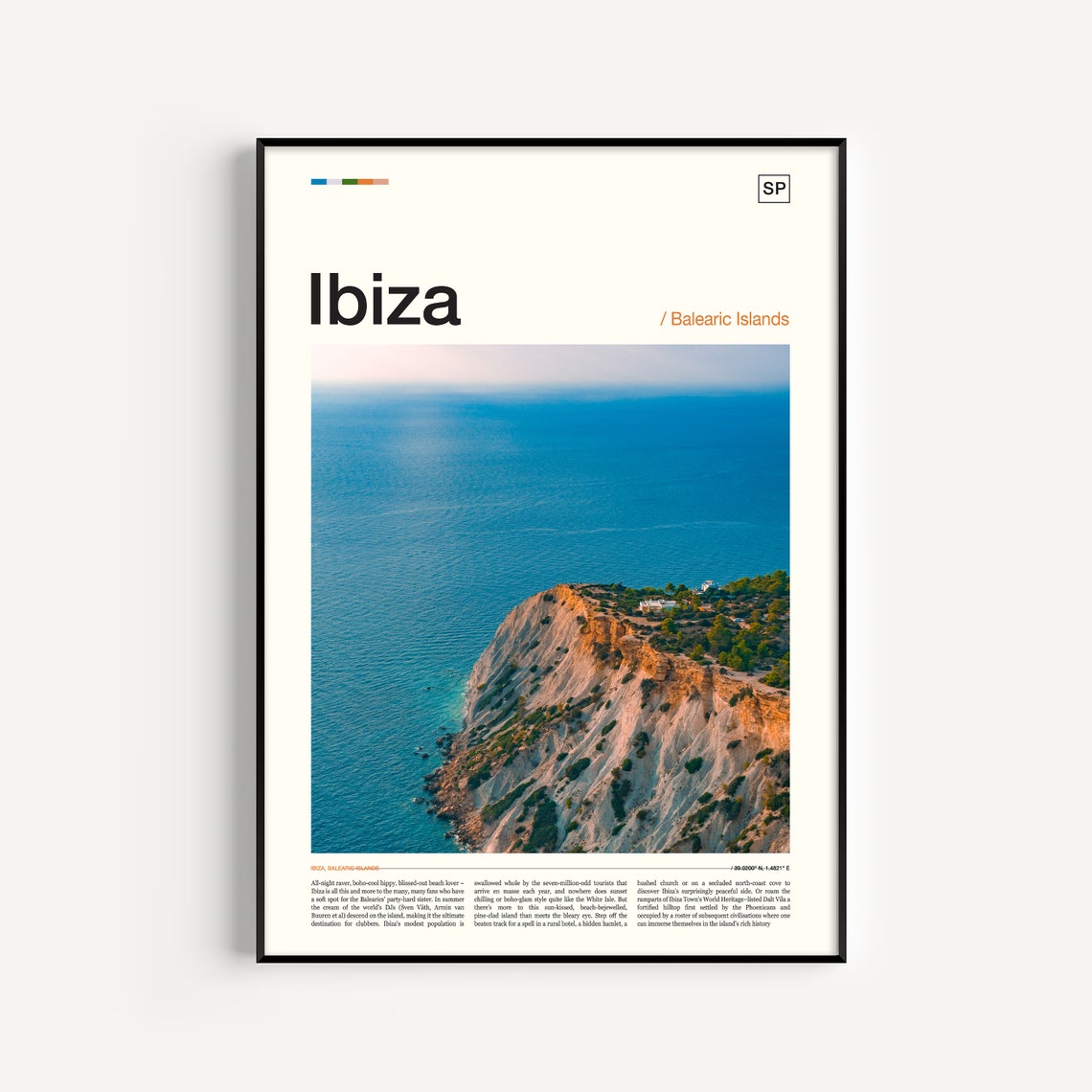Ibiza Print Ibiza Poster Ibiza Wall Art Ibiza Art Print Ibiza Artwork Ibiza Photo Spain Print Spain Poster Spain Wall Art Ibiza Spain