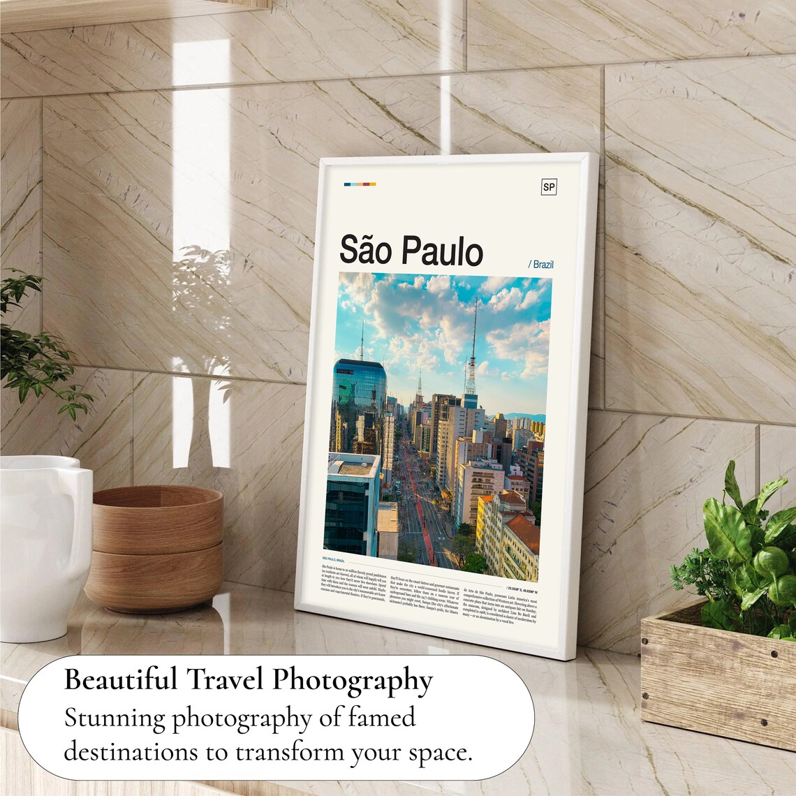 Sao Paulo Brazil Wall Art Print - Image 4