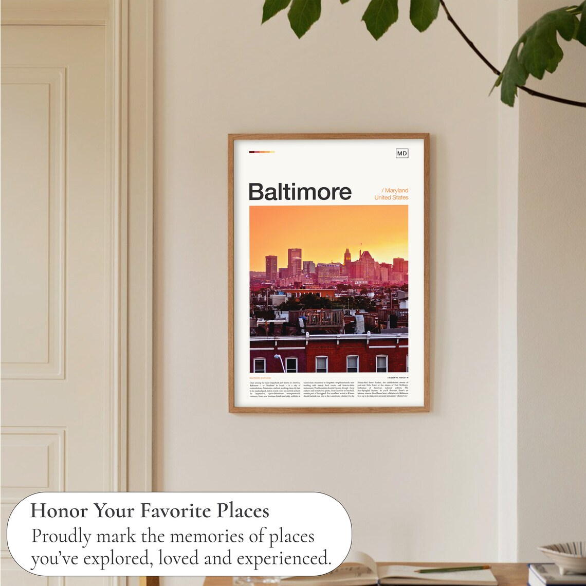 Baltimore Travel Poster, Baltimore Wall Art Print - Image 5
