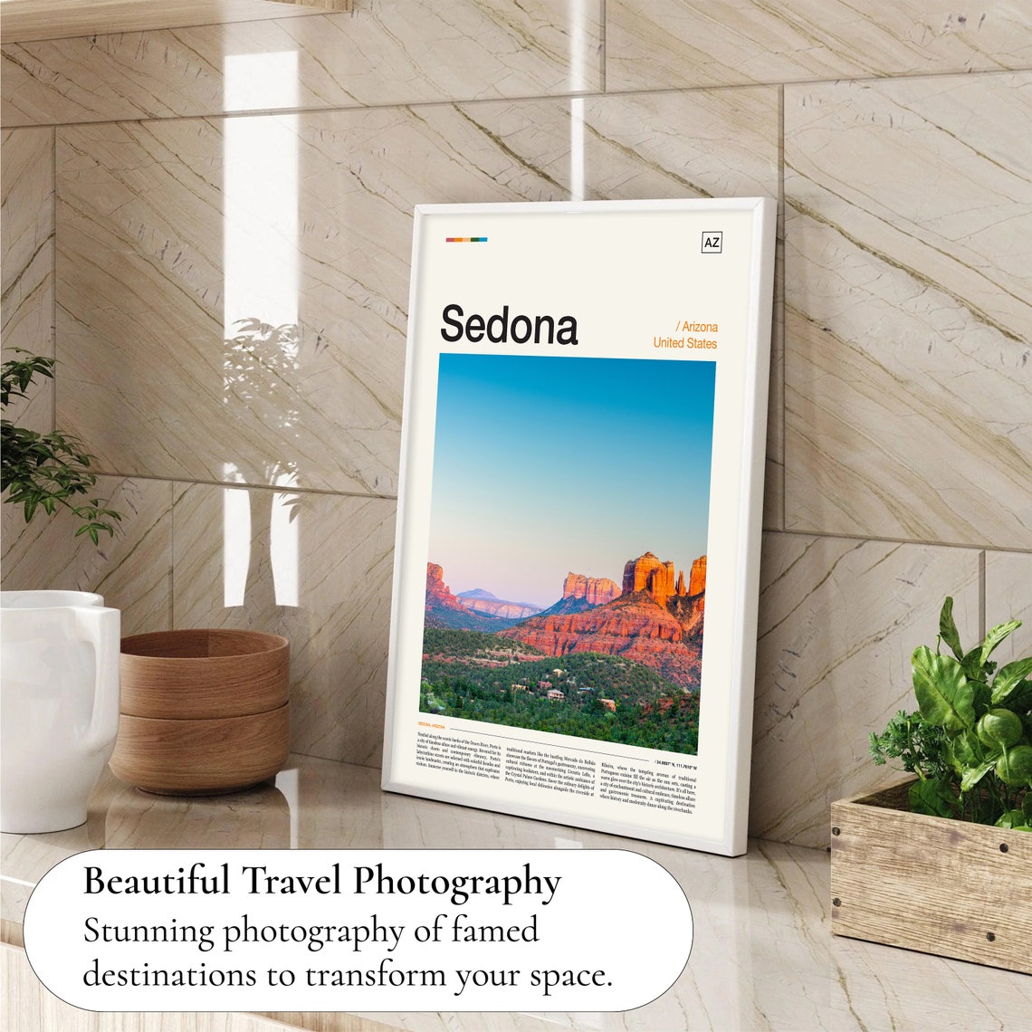 Sedona Arizona Sedona Art Sedona Artwork Arizona Landscape Sedona Red Rock Arizona Art Arizona Wall Art Arizona Wall Decor - Image 4