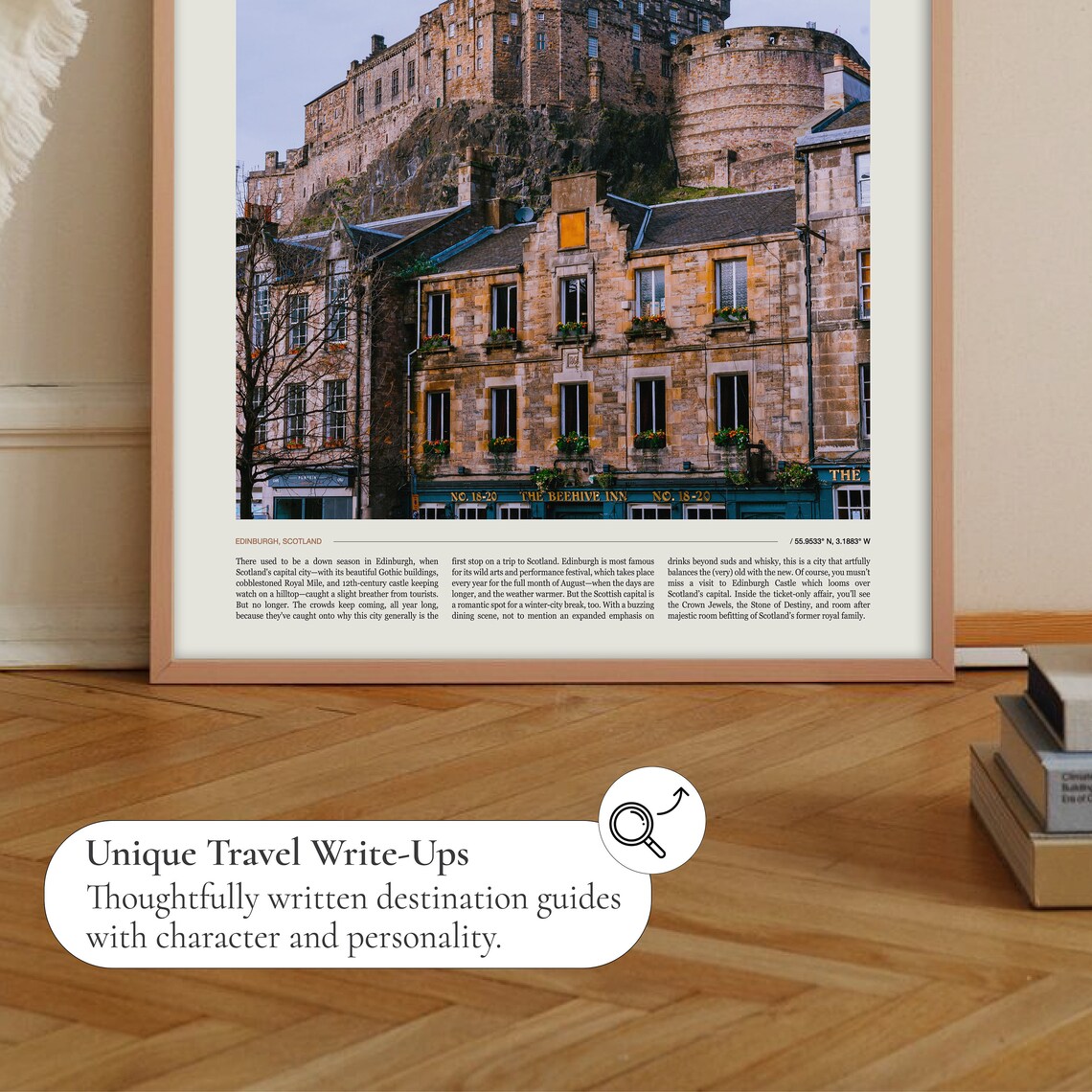Edinburgh Travel Poster, Scotland Skyline Art - Image 2