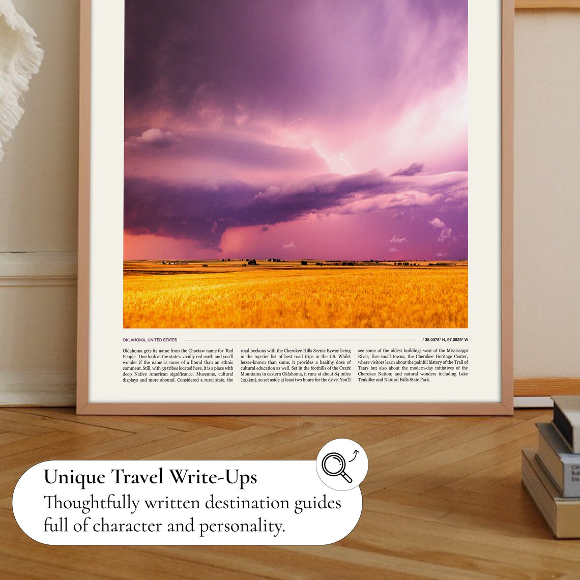 Oklahoma Travel Poster, State Wall Art Print - Image 2