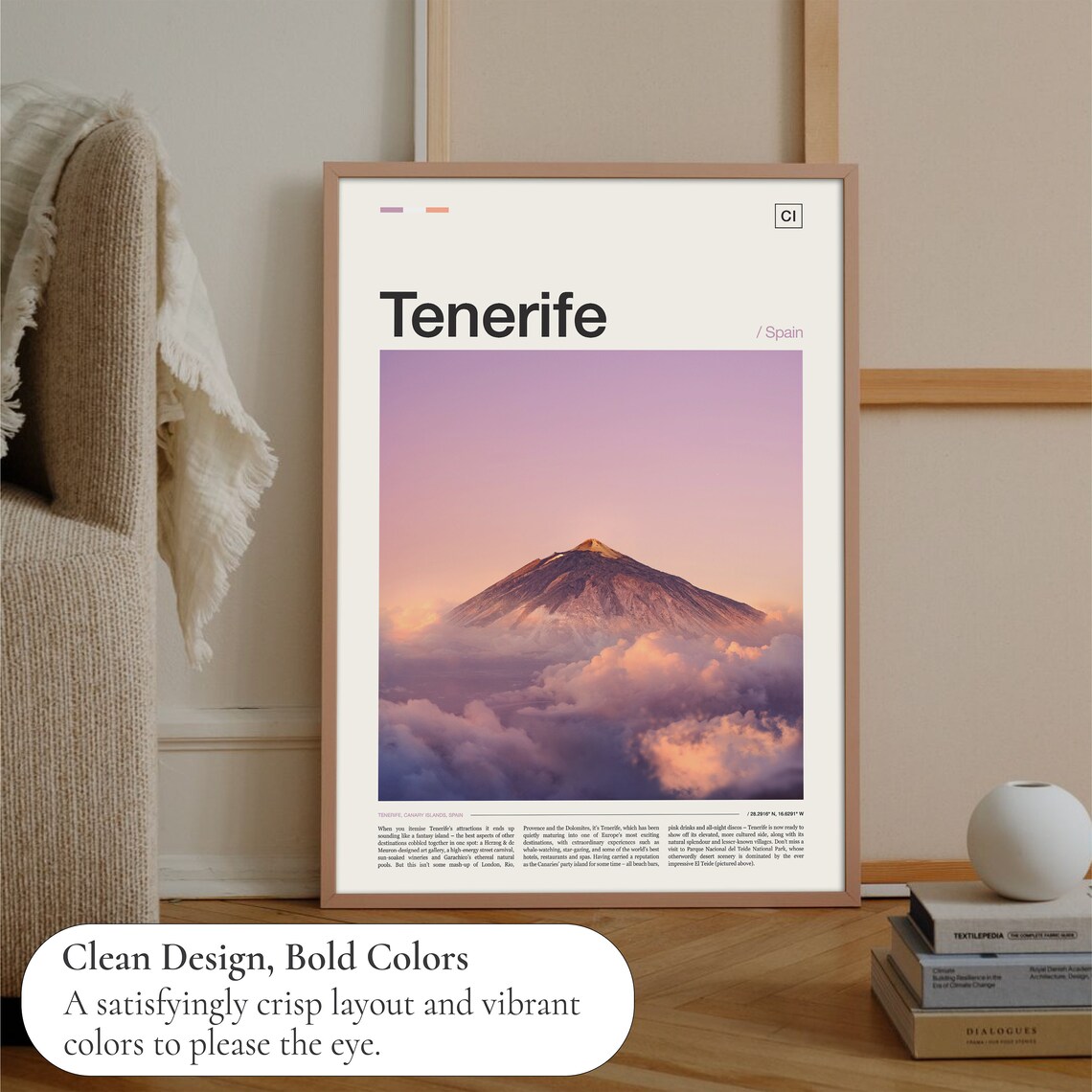Tenerife Spain Travel Poster - Image 3
