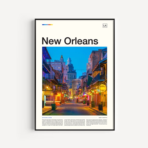 New Orleans French Quarter Bourbon Street Night Lights Photo Poster