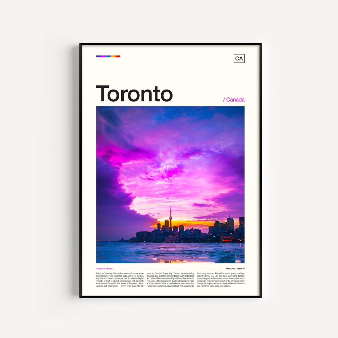 Toronto Travel Poster