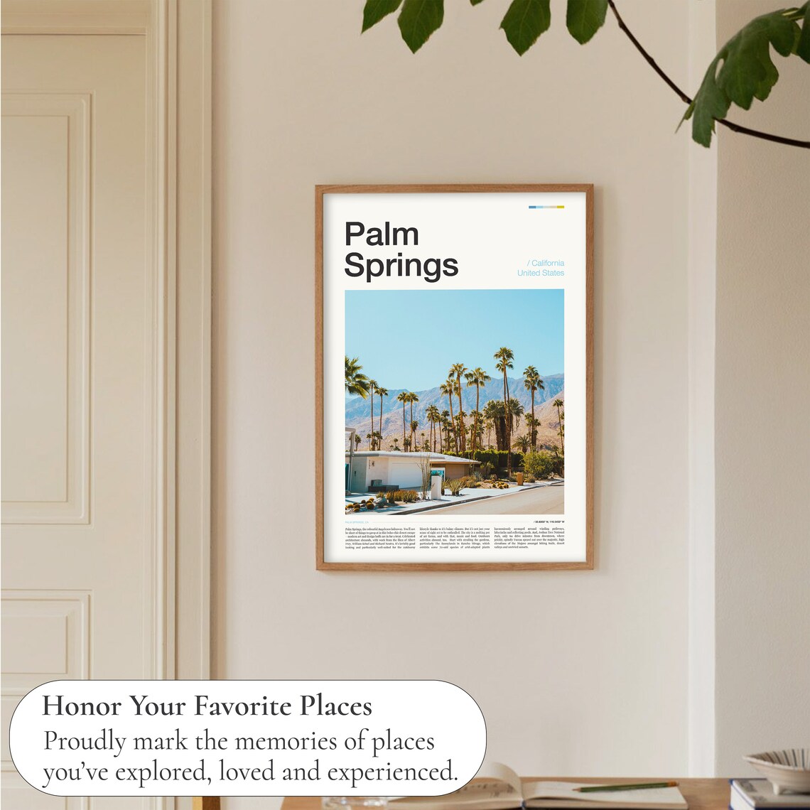 Palm Springs, California Travel Poster Art Print - Image 5