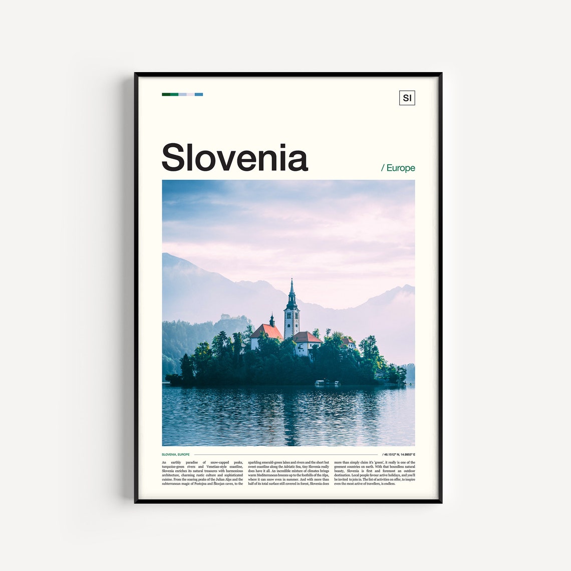 Slovenia Print Slovenia Poster Slovenia Wall Art Slovenia Art Print Slovenia Photo Slovenia Photography Slovenia Travel Slovenia Artwork