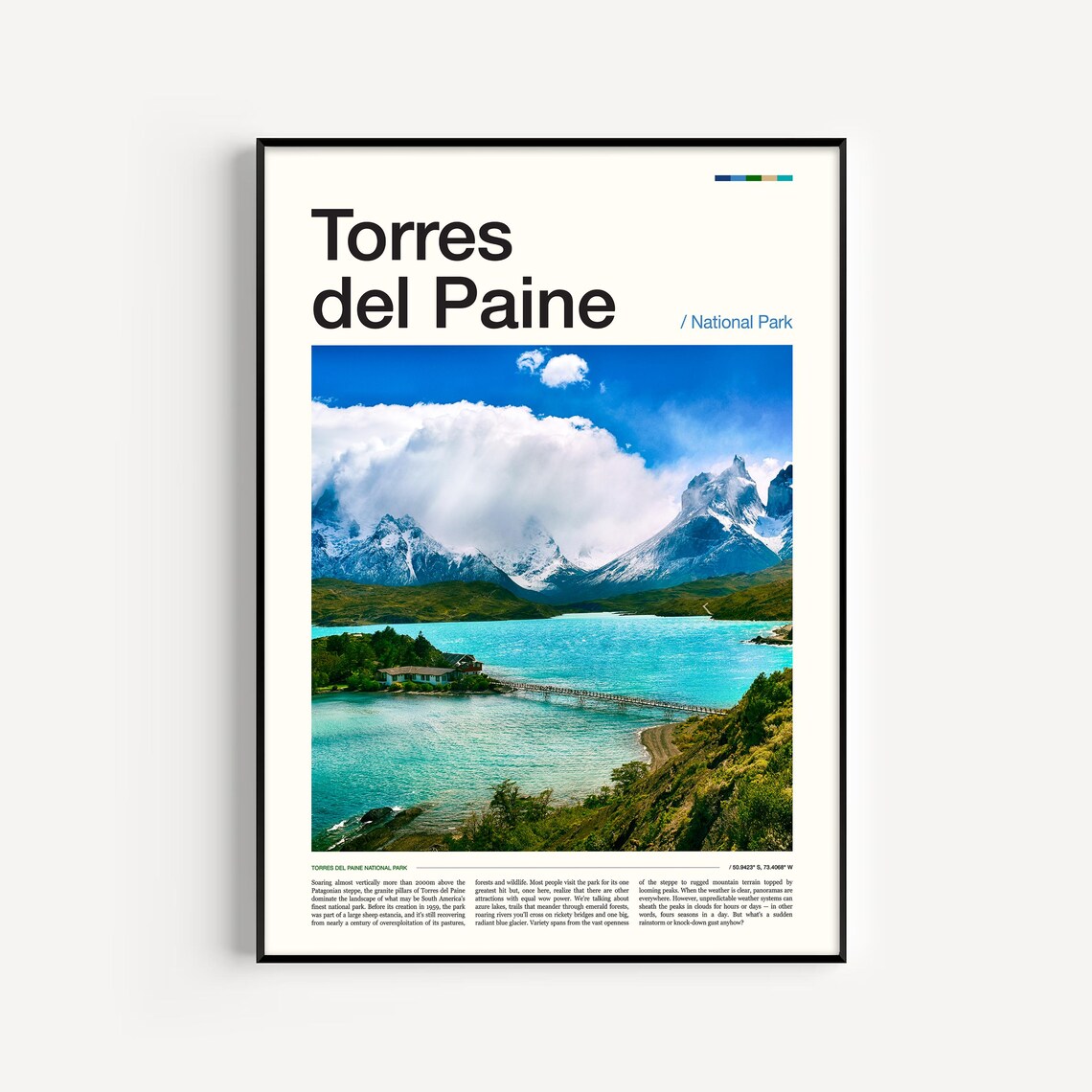 Torres Del Paine National Park Chile Art Print