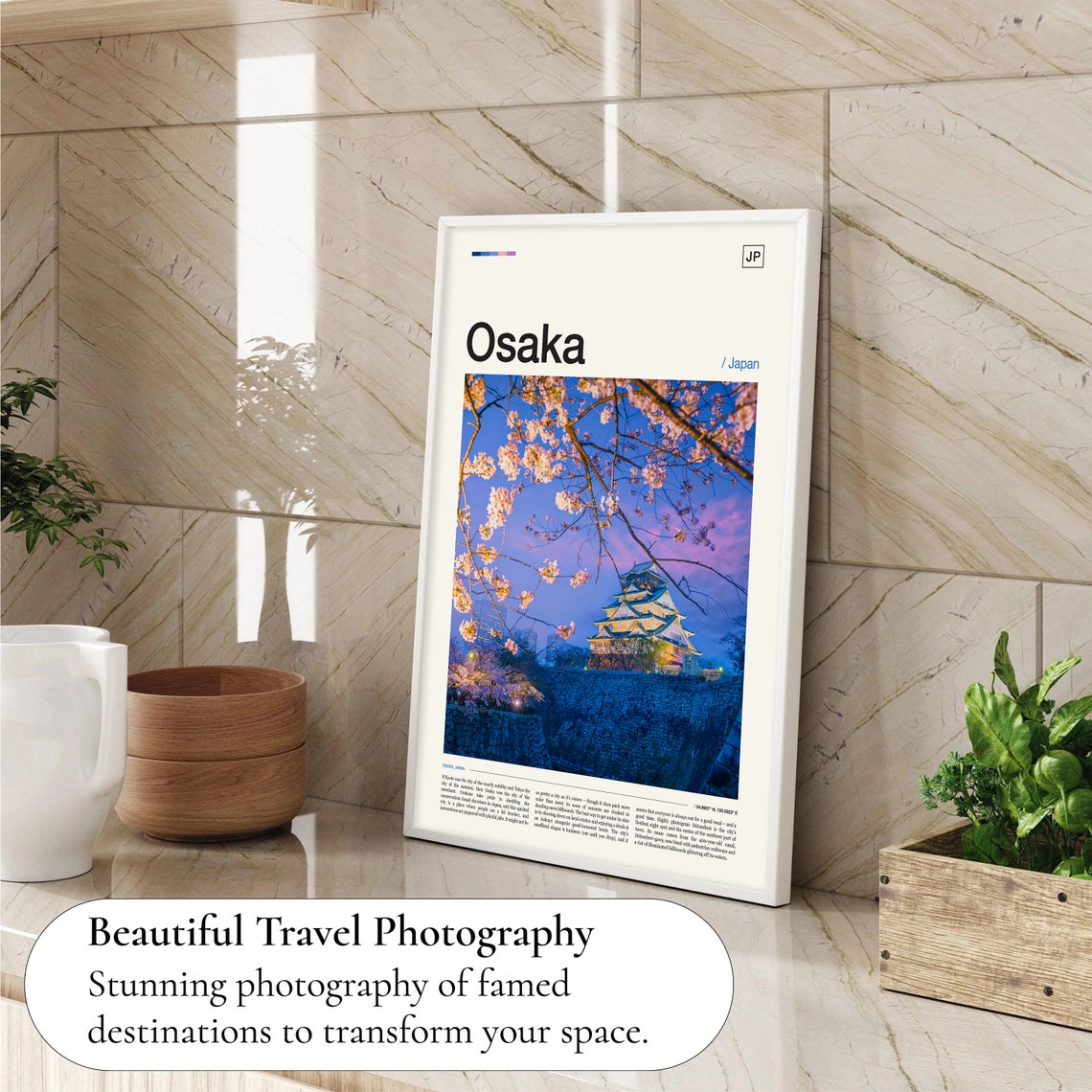 Osaka Art Osaka Japan Osaka Skyline Osaka Photo Japan Gift Japanese Poster Japan Wall Art Japan Poster Japan Art Print Japan Print - Image 4
