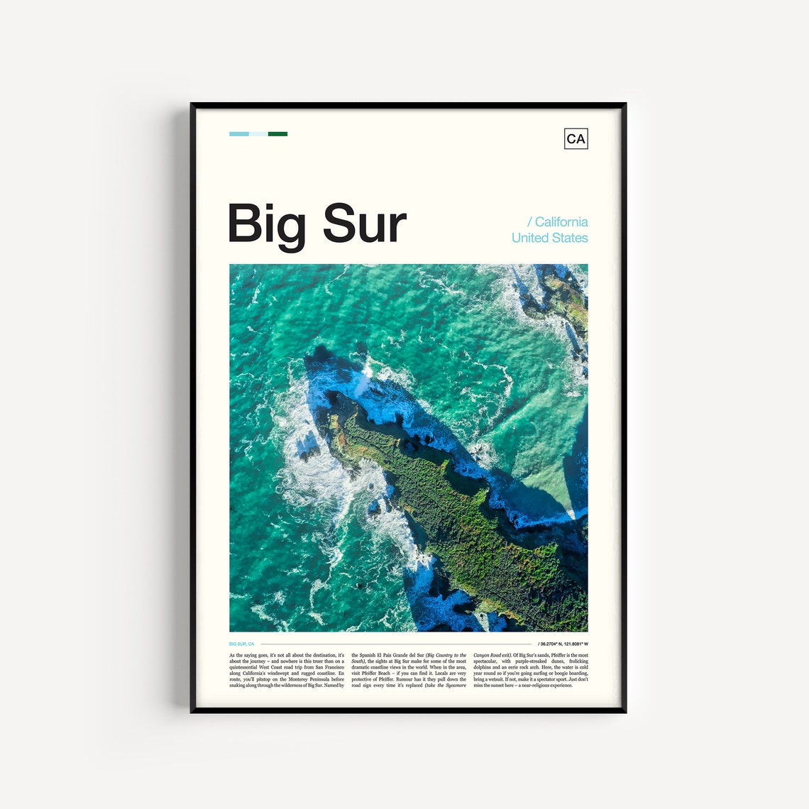 Big Sur Print Big Sur Poster Big Sur Wall Art Big Sur Art Print Big Sur Photo California Poster California Print California Coast