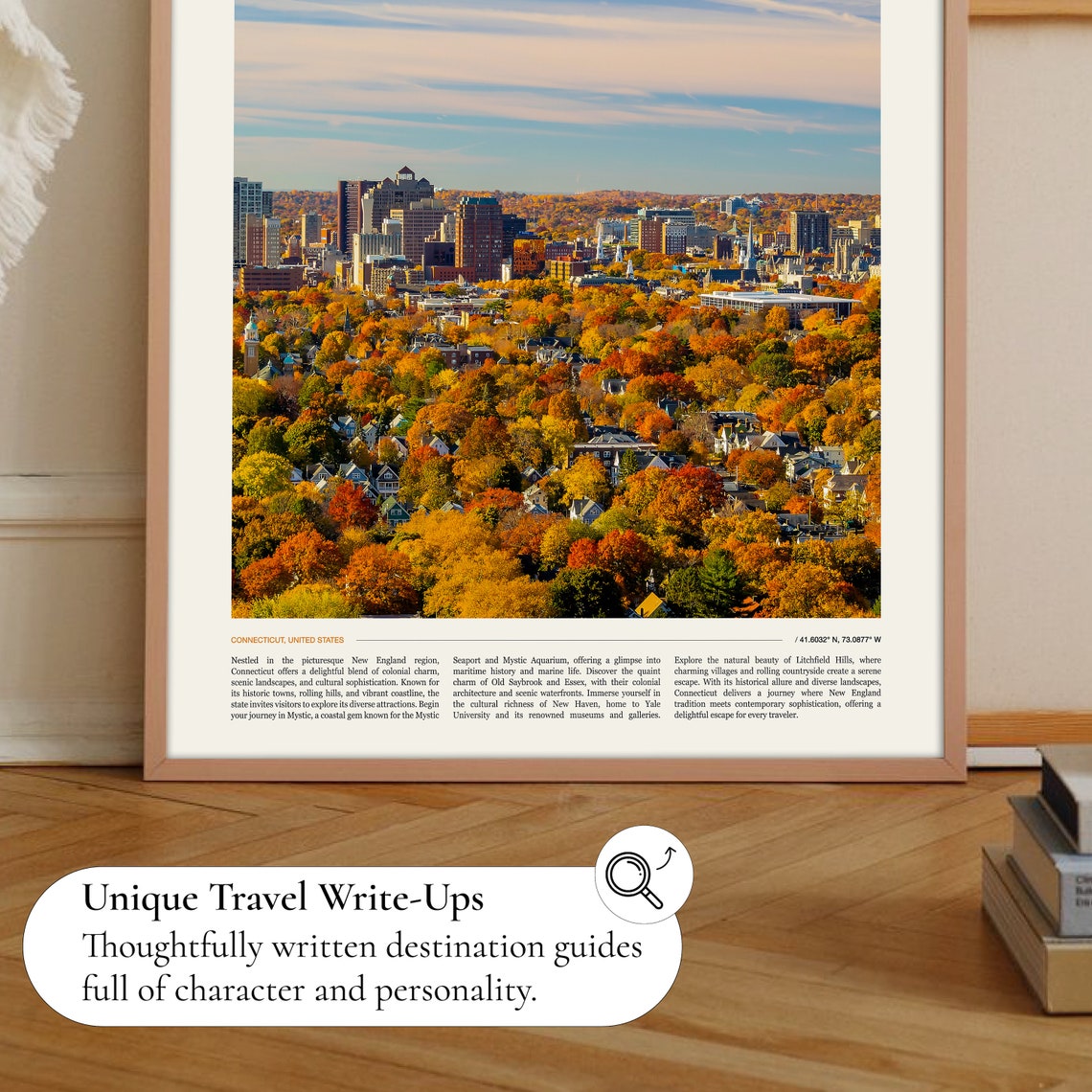 Connecticut Gift Connecticut Travel Connecticut Photo Connecticut Poster Connecticut Art New England Poster United States Print - Image 3