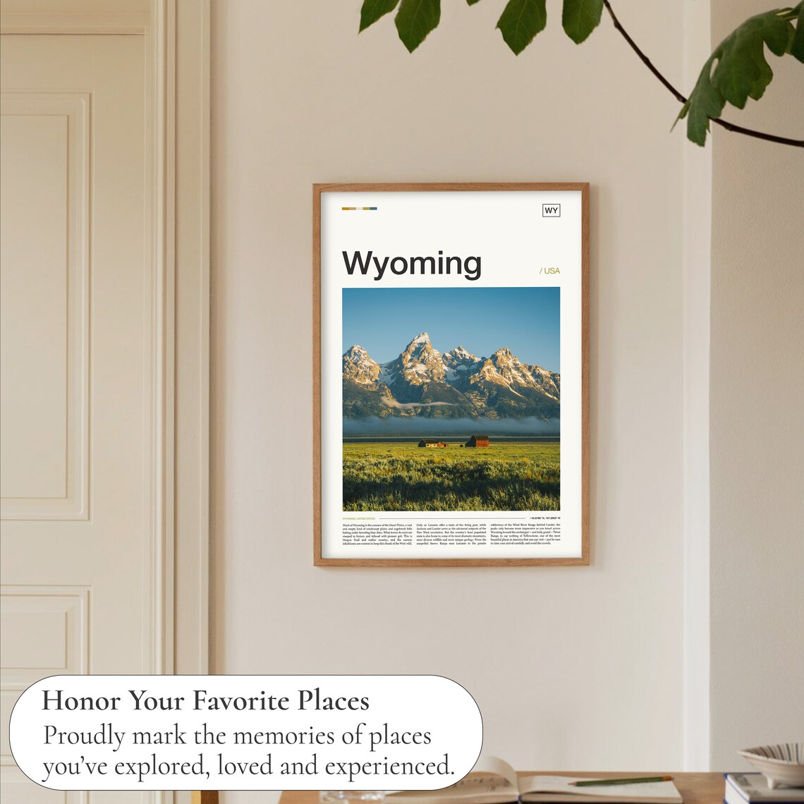 Grand Teton Travel Poster, Wyoming Landscape - Image 5