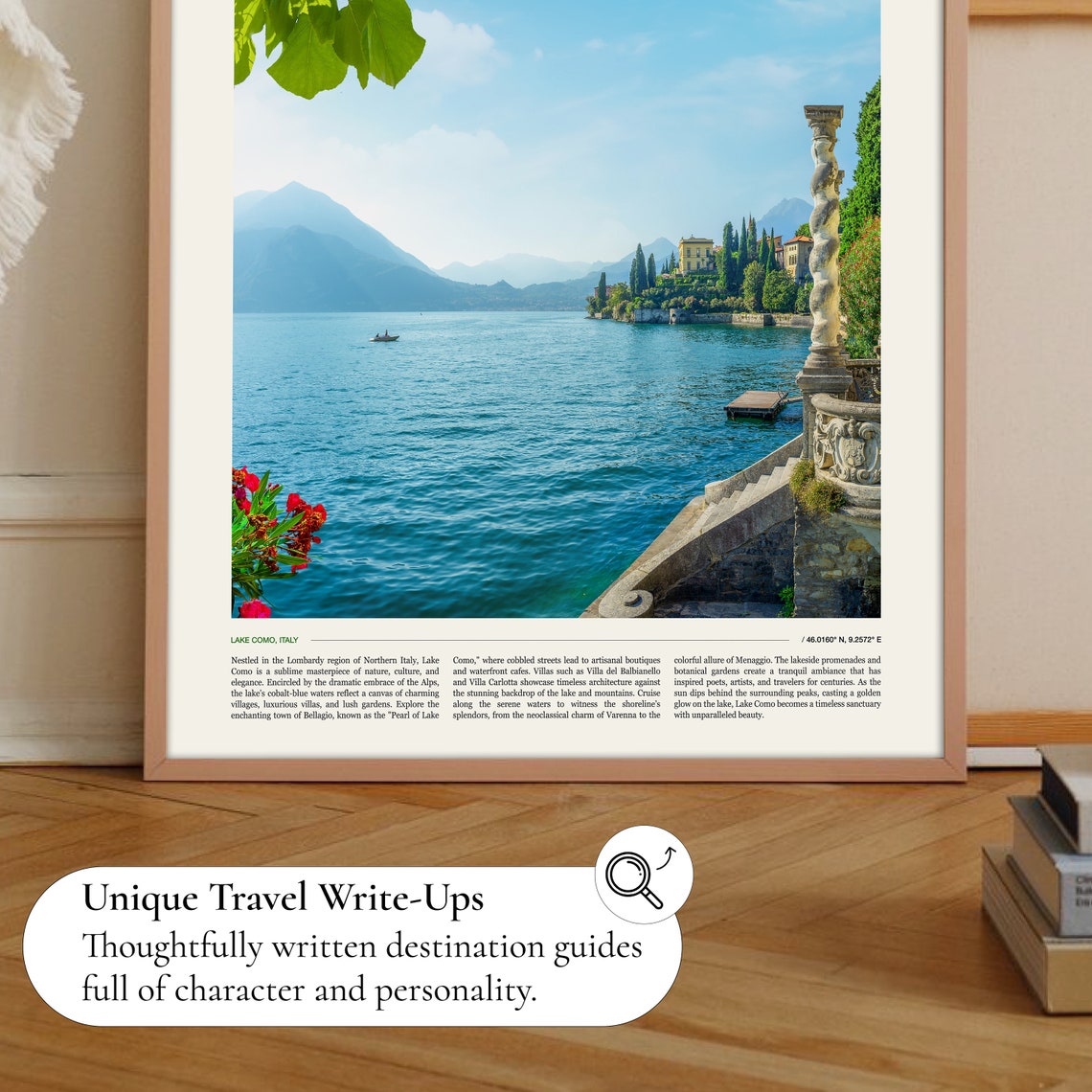 Lake Como Poster Italy Art Italy Poster Italy Gift Italy Print Italy Wall Art Italy Travel Poster Lake Como Print Lake Como Art - Image 2