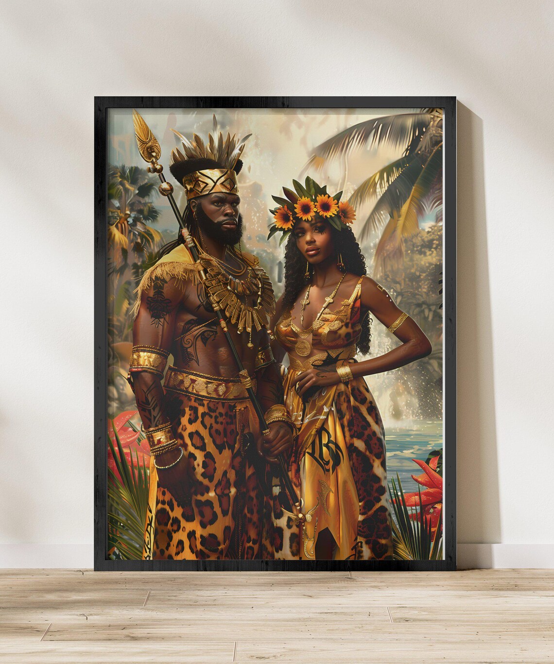 Yoruba Orishas, African Santeria Decor Art Print