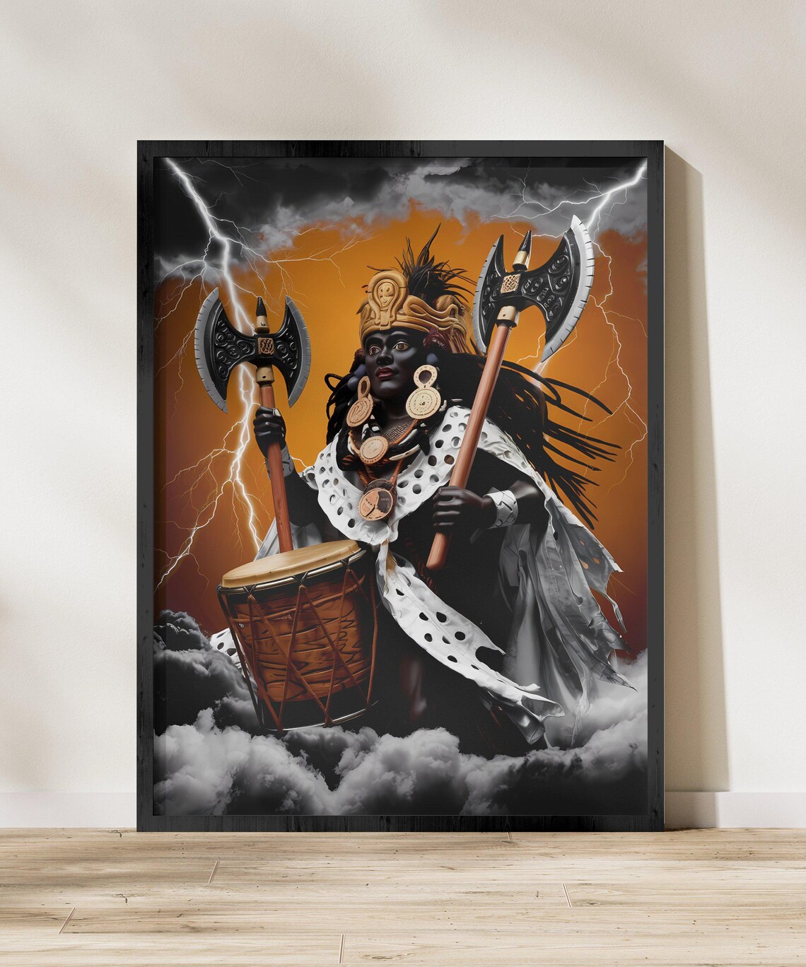 Cuban Santeria, Yoruba Spiritual Art Print