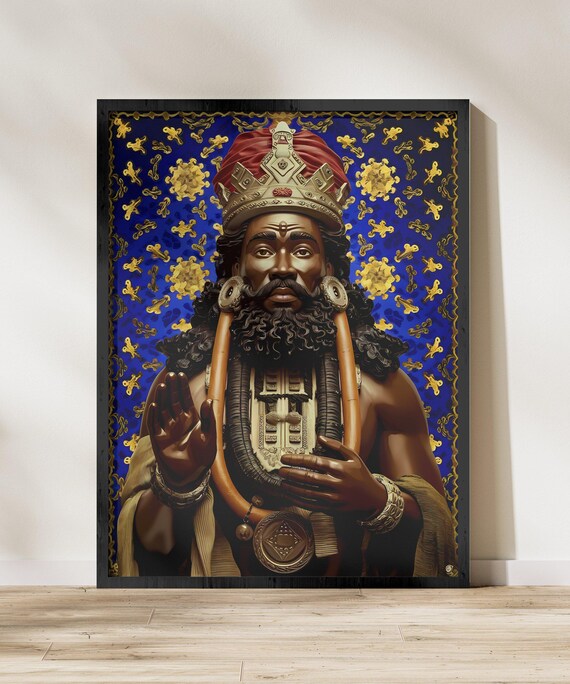 Yoruba Orisha Art Print, Spiritual Cultural Decor