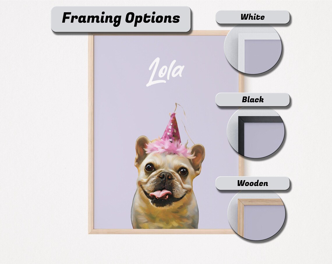 Customizable Pet Poster, Personalized Dog Portrait - Image 4