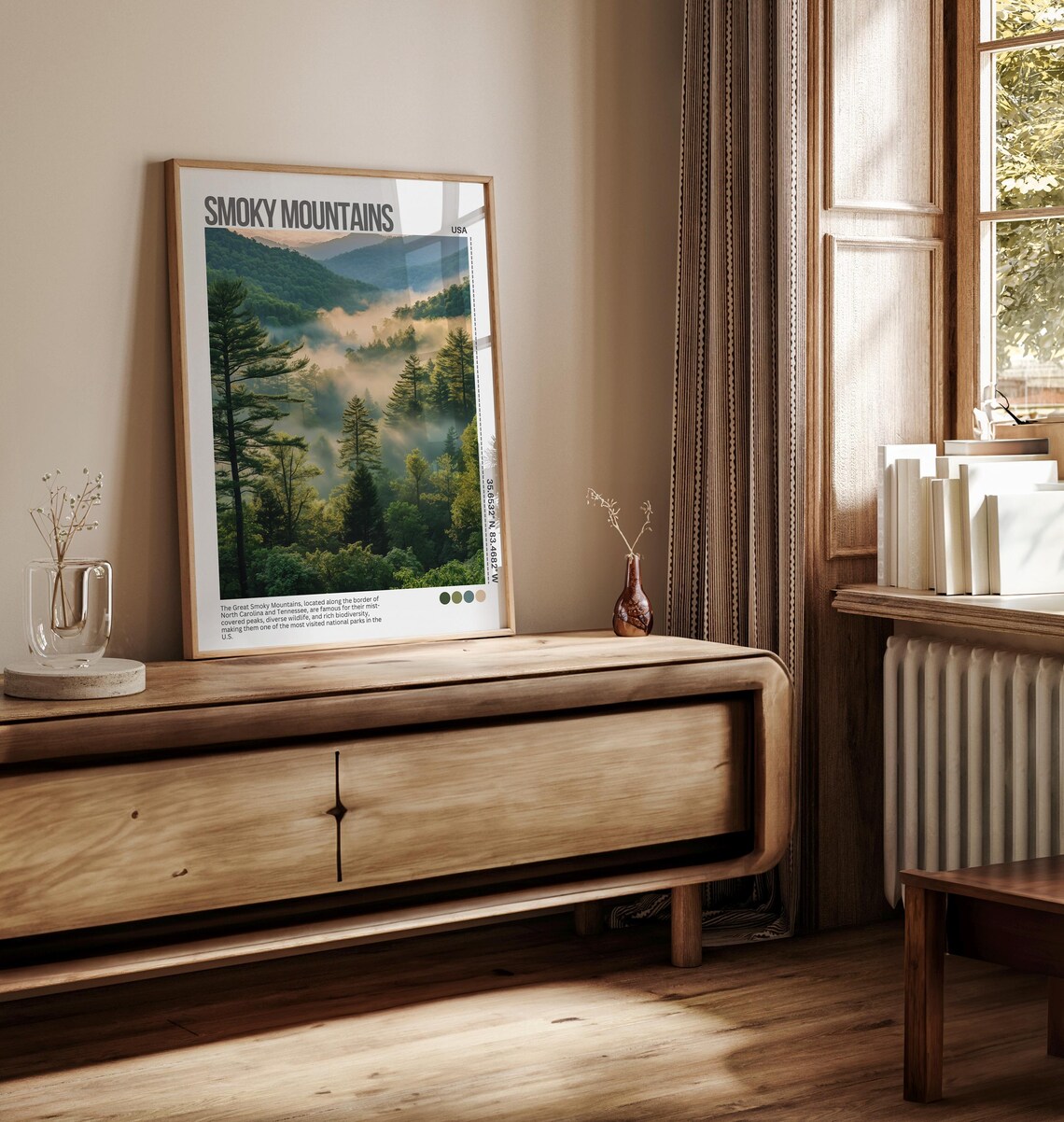 Great Smoky Mountains Misty Forest National Park Travel Poster - Image 6