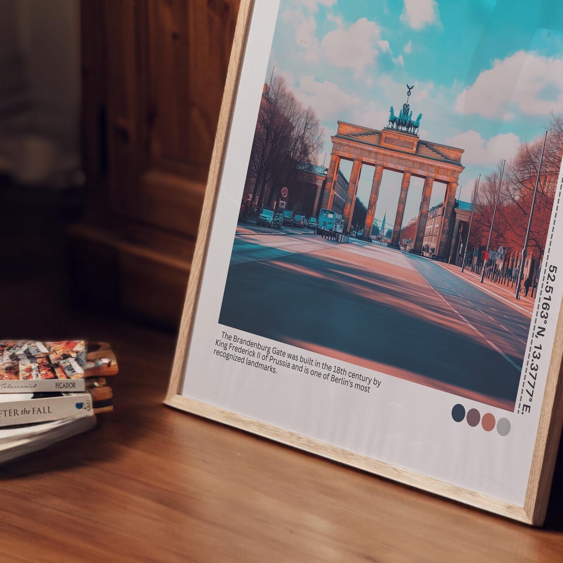 Brandenburg Gate Berlin Germany Blue Sky Photography Travel Poster - Image 3