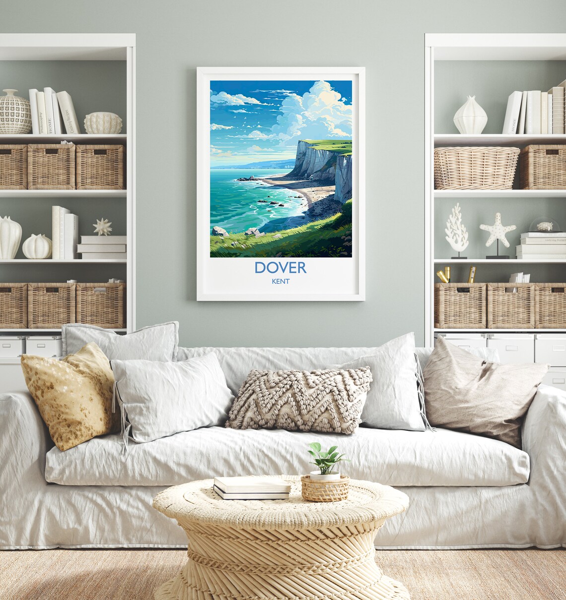 Dover Travel Poster, Kent Coast Art Print - Image 4