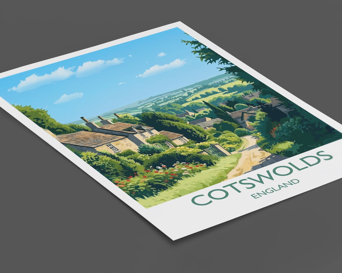 Cotswolds Gift Travel Poster - Image 2