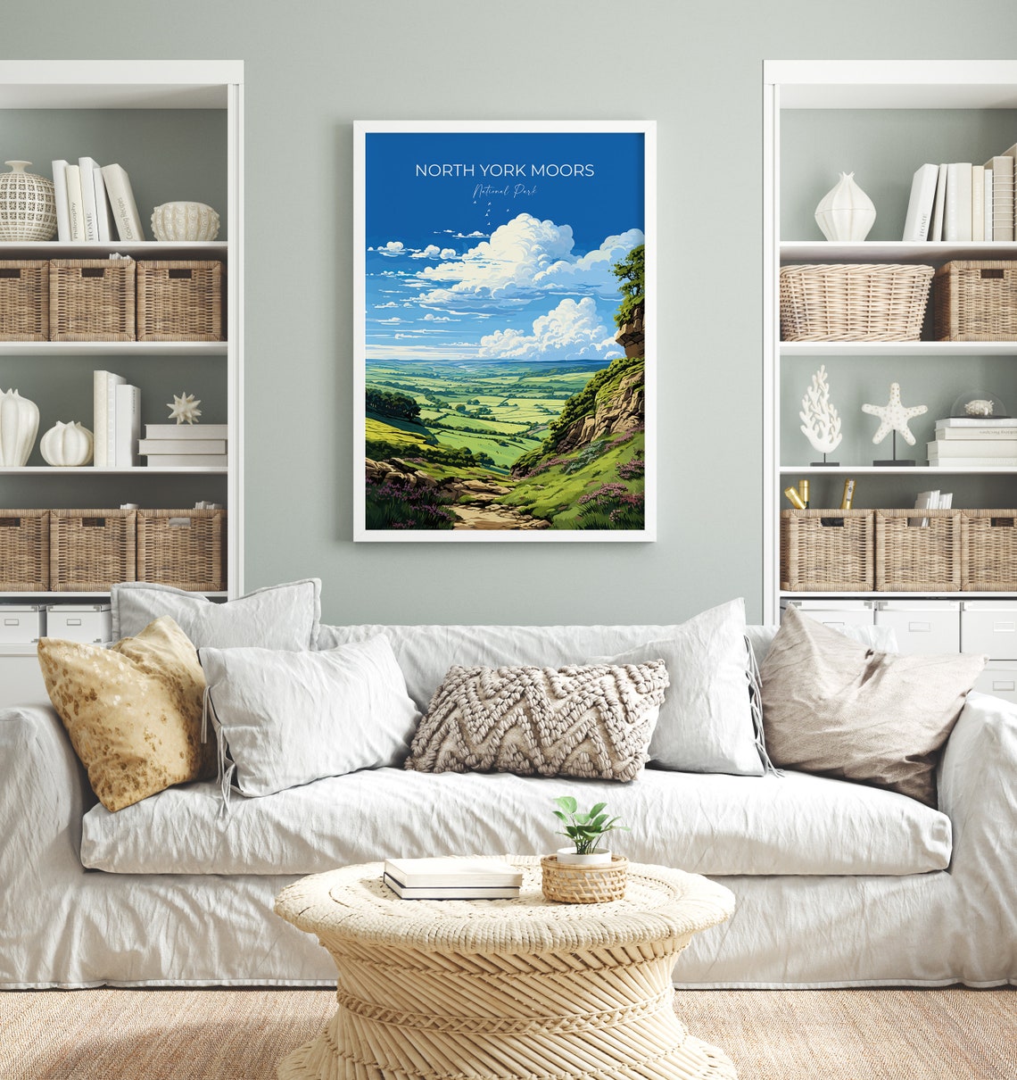 North York Moors Travel Print Wall Art Travel Poster Of North Yorkshire Moors England North York Moors Art Lovers Gift Travel Art Gift - Image 4