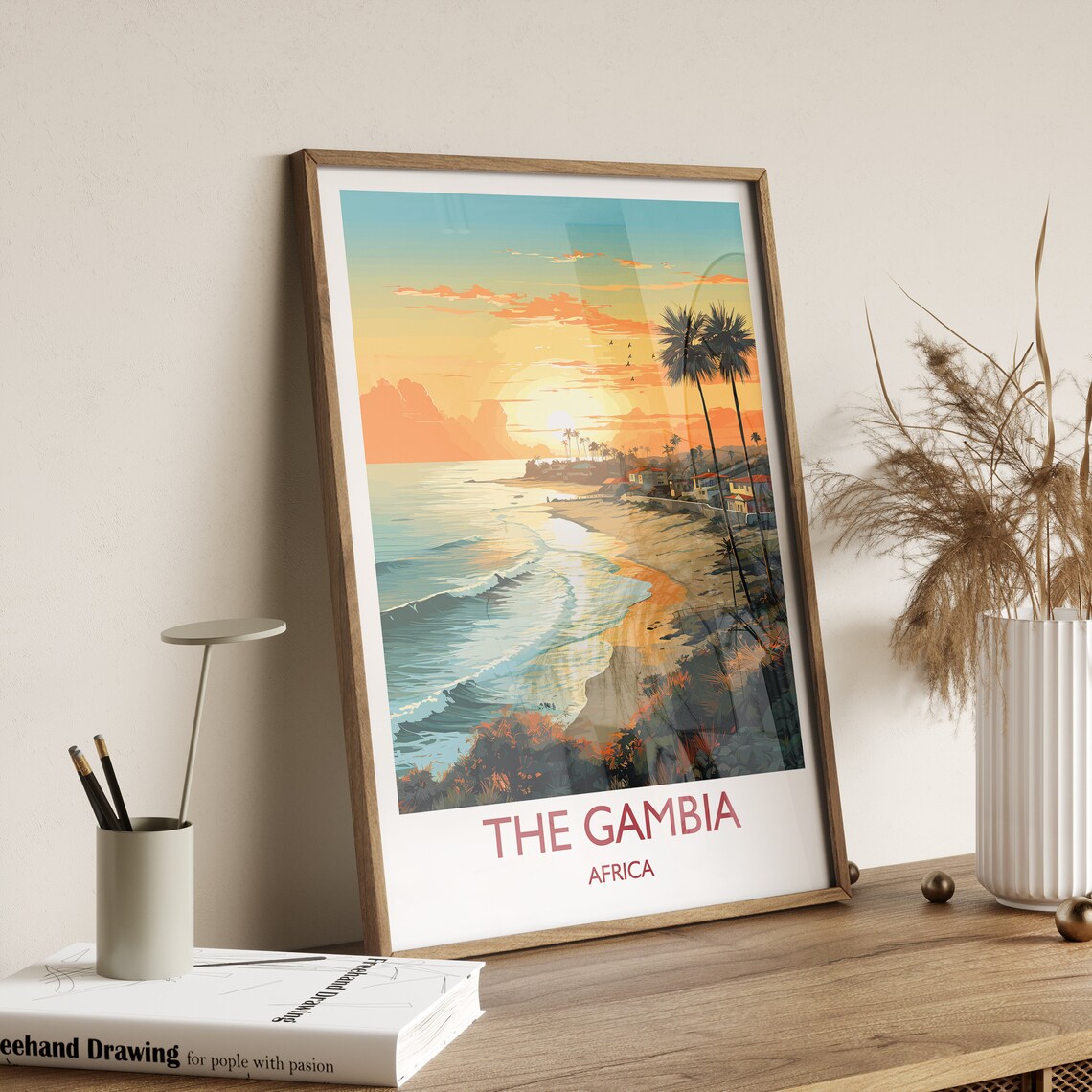 The Gambia Travel Poster, Africa Wall Art Print - Image 2